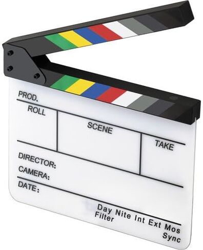 Elvid 7-Section Acrylic Production Slate with Color Clapper Sticks in Saudi Arabia