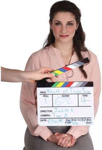 Elvid 7-Section Acrylic Production Slate with Color Clapper Sticks in Saudi Arabia