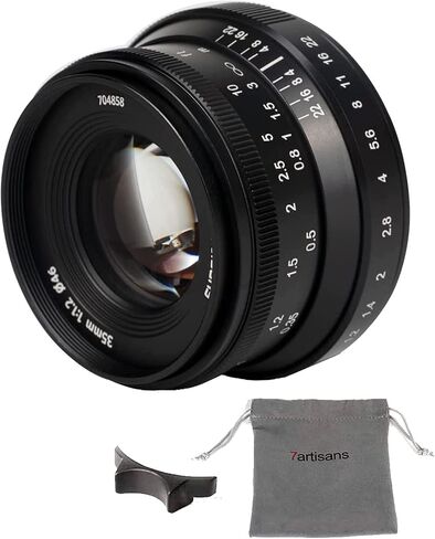 7artisans 35mm F1.2 II Prime Lens for Olympus and Panasonic M4/3 Mount | Manual Focus, F1.2 Large Aperture, 52mm Equivalent Focal Length Suitable for Portrait, Street Photograhy and Landscapes in Kuwait