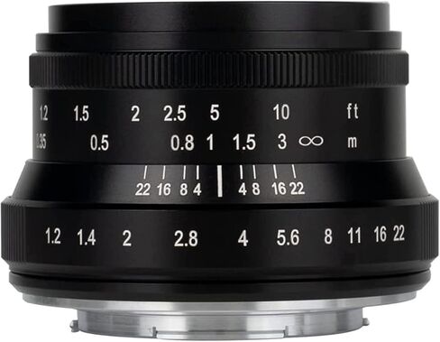 7artisans 35mm F1.2 II Prime Lens for Olympus and Panasonic M4/3 Mount | Manual Focus, F1.2 Large Aperture, 52mm Equivalent Focal Length Suitable for Portrait, Street Photograhy and Landscapes in Kuwait
