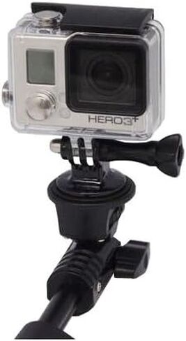 SSE 48" High Grade Heavy Duty Extendable Handheld Monopod Selfie Stick Pole & Tripod Mount Adapter for SSE Accessories Kit for GoPro HERO8 Black, GoPro MAX, Hero 8 7 6 5 4 3+ & Hero Session in Saudi Arabia