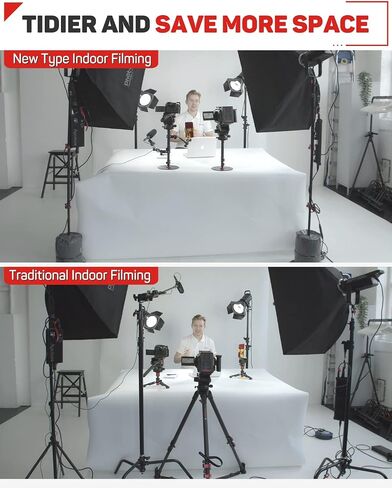 IFOOTAGE 71 بوصة Monopod للكاميرات وقاعدة مستديرة Monopod، Monopod تلسكوبي خفيف الوزن، Monopod كاميرا الألومنيوم المهنية، متوافق مع كاميرات Sony Nikon DSLR، Cobra 3 A180T/Cobra 2 in Kuwait