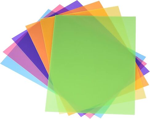 مجموعة اوراق شفافة من بلاستيك PVC لتصحيح الضوء من دي ميوتيك، مجموعة من 6 الوان شفافة للصور والافلام والفيديو in Saudi Arabia