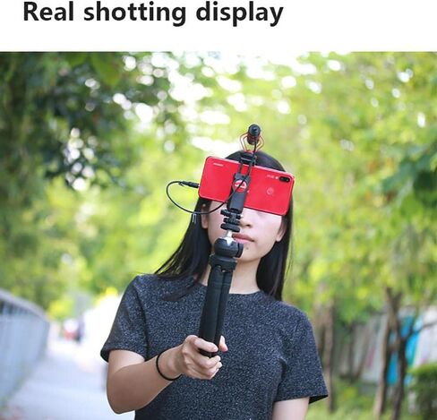 ULANZI ST-06 Universal Phone Tripod Mount with Cold Shoe, Rotates and Adjustable Clamp Holder Smartphone Clip Adapter for iPhone in Saudi Arabia