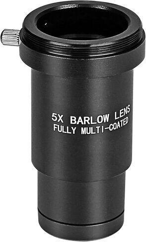 1.25 Inch 5X Barlow Lens Telescope Accessory,5X Magnification, Fully Multi-Coated Metal, with M42 Thread Camera Connect Interface - for 1.25" Telescope Astronomy Eyepiece in Saudi Arabia