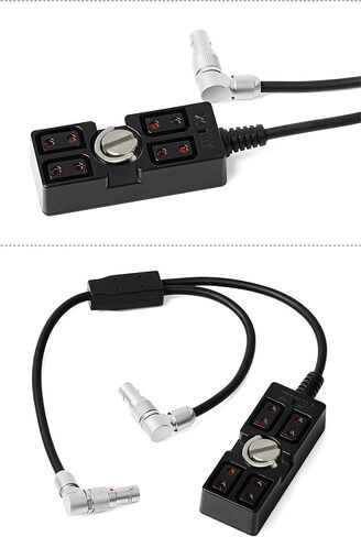 ZITAY 2Pin ذكر إلى 2Pin RS2 & 4 D-tap أنثى الفاصل المحور قابل للتعديل لـ DJI RS2 مثبت Tilta Float نظام كابل الطاقة الاحترافي in Kuwait