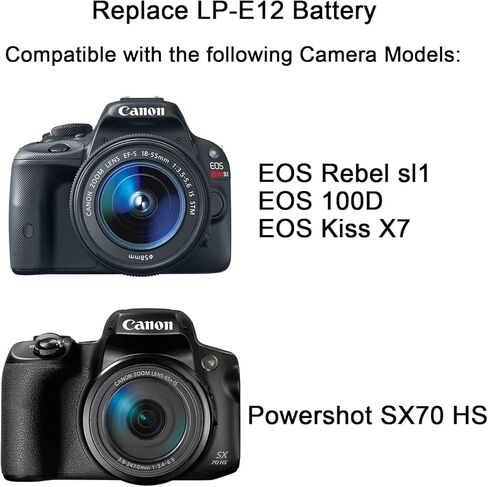 طقم وصلة تيار متردد HY1C ACK-E15 DR-E15 DC لكاميرات Canon EOS Rebel SL1، EOS 100D، Kiss X7، PowerShot SX70HS. in Kuwait