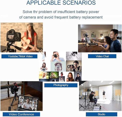 طقم وصلة تيار متردد HY1C ACK-E15 DR-E15 DC لكاميرات Canon EOS Rebel SL1، EOS 100D، Kiss X7، PowerShot SX70HS. in Kuwait