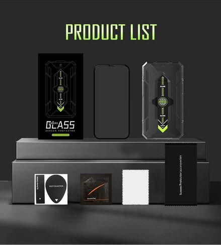 PHONEBEAST 2 Pack Screen Protector for iPhone 14 Pro Max [6.7 inch] Display with 2 Pack Tempered Glass Camera Lens Protector-[9H Hardness]-with EASY INSTALL KIT-HD Case Friendly in Saudi Arabia