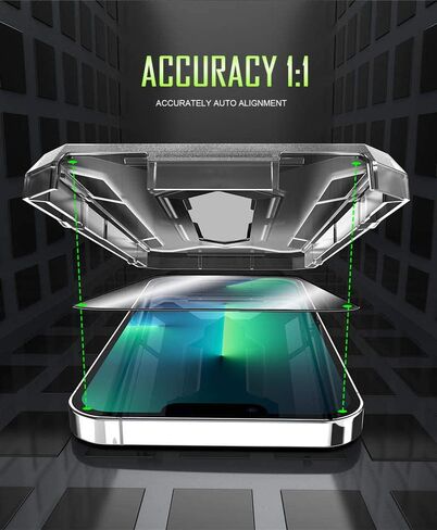 PHONEBEAST 2 Pack Screen Protector for iPhone 14 Pro Max [6.7 inch] Display with 2 Pack Tempered Glass Camera Lens Protector-[9H Hardness]-with EASY INSTALL KIT-HD Case Friendly in Saudi Arabia