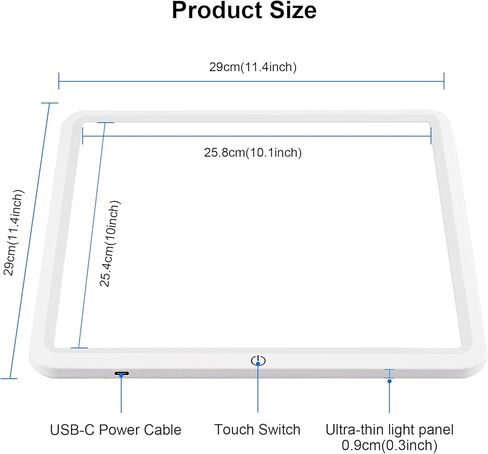 صندوق صور محمول مطور مقاس 16 بوصة × 16 بوصة من Selens + ضوء تصوير LED سفلي بدون ظل مقاس 11.5 بوصة × 11.5 بوصة in Kuwait