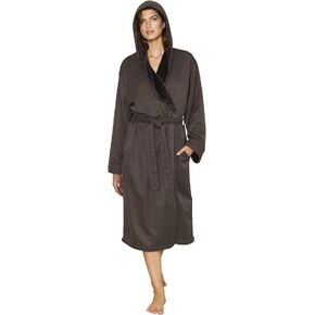 Mansfield Unisex Microfiber Shimmer Lined Hooded Spa Robe