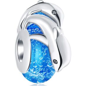 GEMDAZZ Ocean Series Charm Collection Fit European Women Bracelets - 925 Sterling Silver Starfish Shell Devil Fish Beads and Pendant, Birthday Christmas Gifts for Children/Friends/Marine Biologist in Kuwait