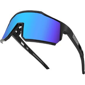 FEISEDY Sports Sunglasses Wraparound 80s Visor Men Women Outdoor Shield Baseball Sunglasses B4125
