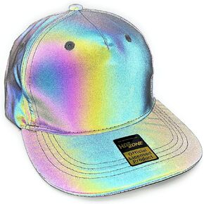 Blank Snapback Hat Flat Brim (Reflective) in Saudi Arabia