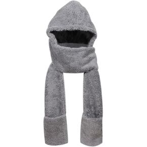 Super Soft Fleece Women’s Hooded Scarf & Hat W/Glove Pockets By Bioterti in Kuwait