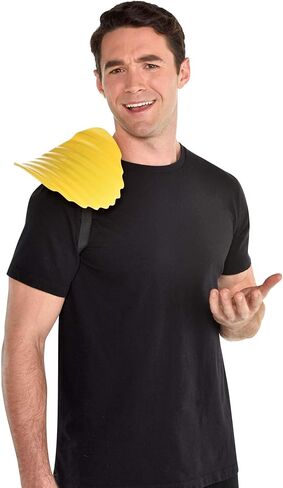 amscan Oversized Chip on Shoulder - One Size, Yellow - 1 Pc. in Saudi Arabia