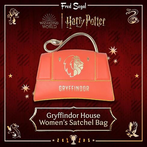 Fred Segal Harry Potter Purse, Women's Mini Flap Satchel Bag with Crossbody Shoulder Strap, Gryffindor in Saudi Arabia