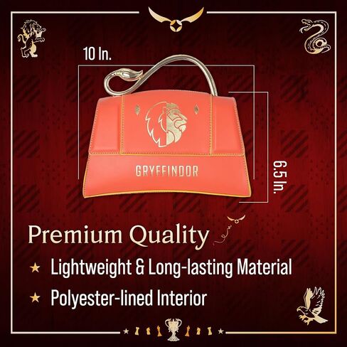 Fred Segal Harry Potter Purse, Women's Mini Flap Satchel Bag with Crossbody Shoulder Strap, Gryffindor in Saudi Arabia