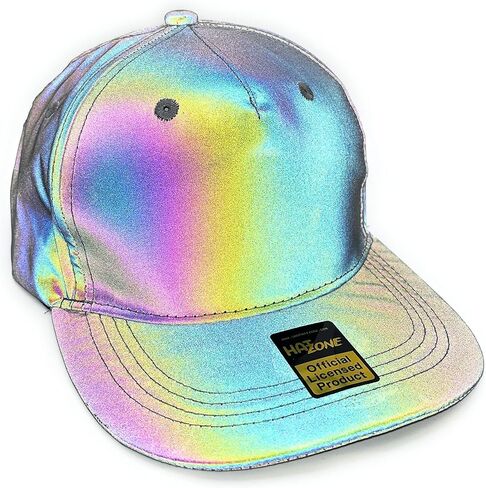 Blank Snapback Hat Flat Brim (Reflective) in Saudi Arabia