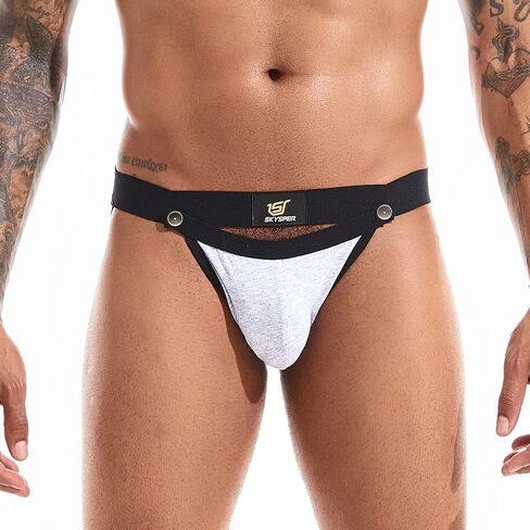 SKYSPER Jockstrap For Men Workout Jock Straps Male Underwear Athletic Supporter Sexy G-Strings in Kuwait
