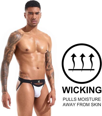 SKYSPER Jockstrap For Men Workout Jock Straps Male Underwear Athletic Supporter Sexy G-Strings in Kuwait