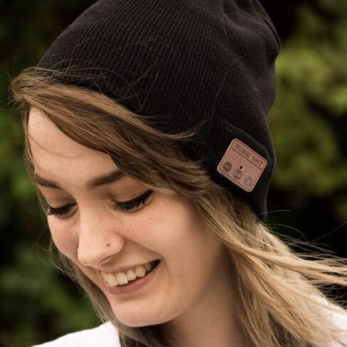 Bluetooth Beanie Hat for Men Women, Wireless Music Beanie Hats with Gloves and Built-in Stereo Speakers & Mic, Slouchy Warm Knitted Winter Beanie for Teens Outdoor Sports Skiing Jogging in Kuwait