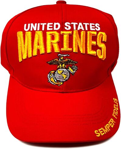 Capsmith Marine Corps Bold Tactics Unisex Cap Red, One size in Saudi Arabia