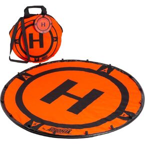 Hoodman Weighted Trifold UAV Drone Landing Pad LP21 - fits Mini 4 Pro, mini 3 pro, mavic and spark - Durable, No Stakes Required, collapses to one sixth of deployed size in Saudi Arabia
