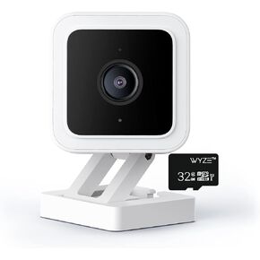وايز كاميرا في 3 برؤية ليلية ملونة، كاميرا فيديو سلكية عالية الدقة 1080p للاستخدام الداخلي والخارجي، صوت ثنائي الاتجاه، تعمل مع اليكسا ومساعد جوجل وايفت (عبوة واحدة مع بطاقة SD) in Kuwait