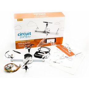 سيركويت سكرايب مجموعة بناء الطائرات بدون طيار - قم ببناء وتحليق بدون طيار الخاصة بك مع مجموعة بناء الطائرات بدون طيار سيركويت سكرايب - تتضمن قلم حبر موصل، 4 محركات، 8 مراوح ومحور طائرة بدون طيار مع in Kuwait