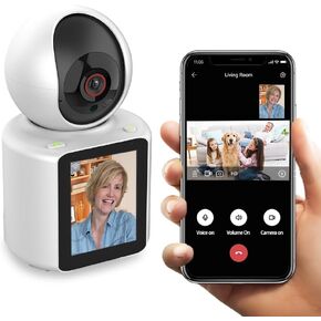 كاميرا داخلية SIYZHOP لمكالمات الفيديو والكلب الأليف، كاميرا فيديو ثنائية الاتجاه، كاميرا أمان لاسلكية للمنزل، كاميرا للأطفال/المسنين/المربية/الكلاب/الحيوانات الأليفة مع تطبيق الهاتف، كاميرا مربية منزلية، كشف حركة الذكاء الاصطناعي in Kuwait