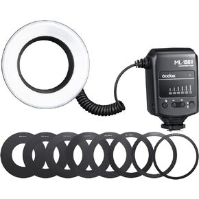 Godox ML-150II Macro Ring Flash Light GN12 with 8 Lens Adapter Rings for Canon Nikon Pentax Olympus DSLR Cameras in Saudi Arabia