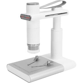 Opti-Tekscope OT-WiFi: كاميرا مجهرية رقمية عالية الدقة لاسلكية - تكبير 50-1000X، وضوح 2 مليون بكسل، التحكم في تطبيق iOS/Android، إضاءة LED رائعة، متوافقة مع أجهزة الكمبيوتر الشخصية وأجهزة Mac (أبيض) in Kuwait