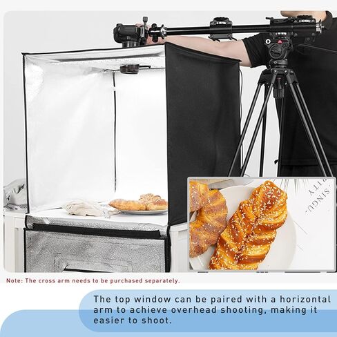 LAPGOOD Photo Studio Light Box 16''x 16'', Portable Shooting Tent Kit with 64pcs LED Light Adjustable Brightness, 5 Backdrops & 1 Soft Cloth for Cemmercial Photography, Jewelry or Product Shooting in Kuwait