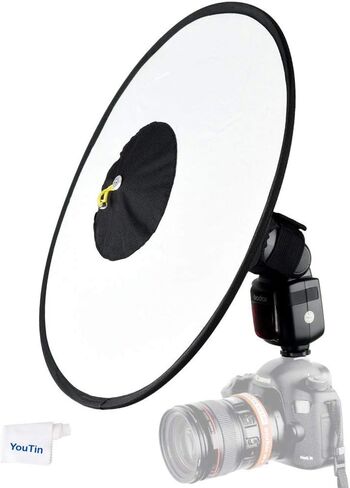 Godox Camera Flash Bounce Diffuser Light Softbox for All speedlight Photography Conical Softbox RS18 17"x 7" in Saudi Arabia