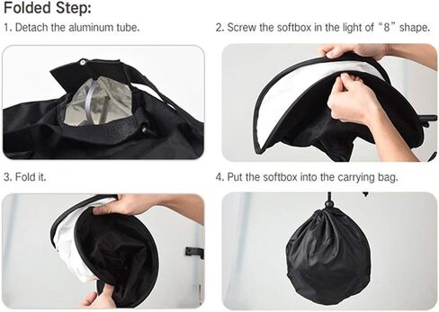Godox Camera Flash Bounce Diffuser Light Softbox for All speedlight Photography Conical Softbox RS18 17"x 7" in Saudi Arabia