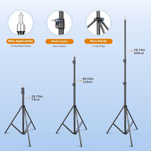 UBeesize Softbox Photography Lighting Kit, Continuous Lighting Kit with 30" x 30" Reflector and 3 Color Temperature 85W 3000K-7500K Bulb, Photo Studio Lighting for Video Recording, Portrait Shooting in Saudi Arabia