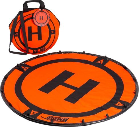 Hoodman Weighted Trifold UAV Drone Landing Pad LP21 - fits Mini 4 Pro, mini 3 pro, mavic and spark - Durable, No Stakes Required, collapses to one sixth of deployed size in Kuwait