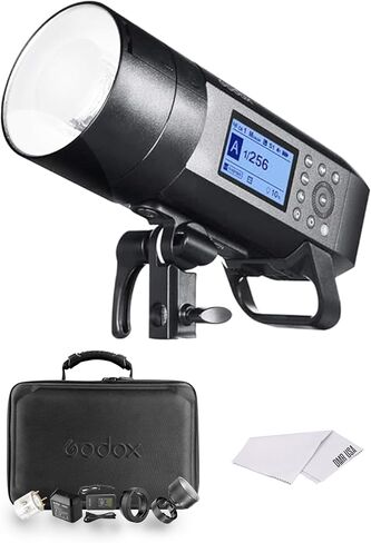 Godox AD400Pro AD400 Pro Outdoor Flash Strobe Light, 400W 2.4G TTL 0.01-1s Recycle Time All-in-one, 1/8000s HSS Studio Portable Speedlite with Lithium Battery in Saudi Arabia