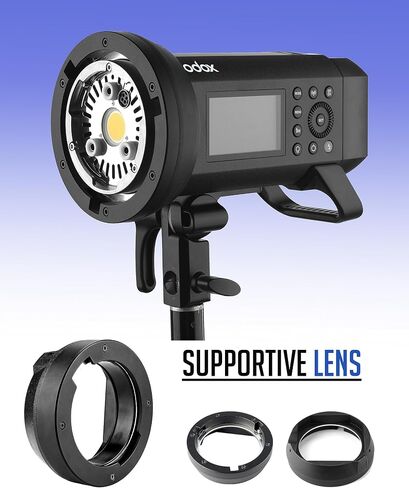 Godox AD400Pro AD400 Pro Outdoor Flash Strobe Light, 400W 2.4G TTL 0.01-1s Recycle Time All-in-one, 1/8000s HSS Studio Portable Speedlite with Lithium Battery in Saudi Arabia