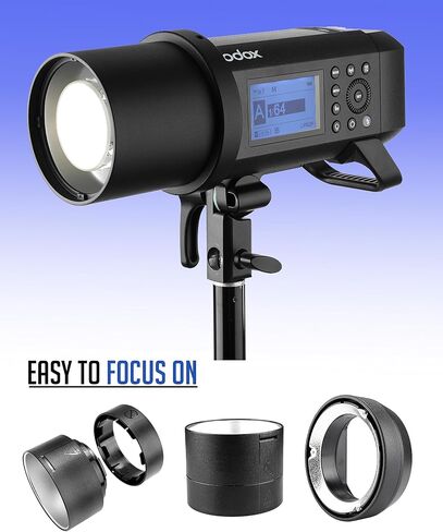 Godox AD400Pro AD400 Pro Outdoor Flash Strobe Light, 400W 2.4G TTL 0.01-1s Recycle Time All-in-one, 1/8000s HSS Studio Portable Speedlite with Lithium Battery in Saudi Arabia