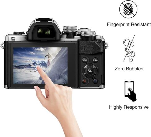 Rieibi (3 Packs Screen Protector for Olympus PEN E-PL9 PL PL7 P5 Pen-F Digital Camera, 0.25mm 9H Hardness Tempered Glass Film for Olympus Pen F Anti-Fingerprint Anti-Scratch Ultra-clear in Saudi Arabia