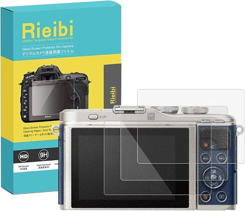 Rieibi (3 Packs) Screen Protector for Olympus PEN E-PL10 OM-D E-M1, E-M1 Mark II III E-M5 II III E-M10 E-M10 II III Digital Camera, Tempered Glass Film for Olympus in Saudi Arabia