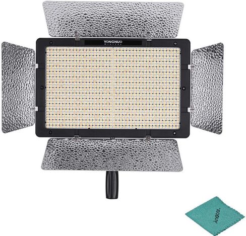 يونغنو مصباح LED للتصوير الفوتوغرافي وتسجيل الفيديو yn1200 برو 5500 كلفن مع 2 فلتر Ct وسطوع جهاز التحكم عن بعد & # X2265؛ 95 CRI يدعم تطبيق التحكم عن بعد اضاءة ستوديو in Saudi Arabia