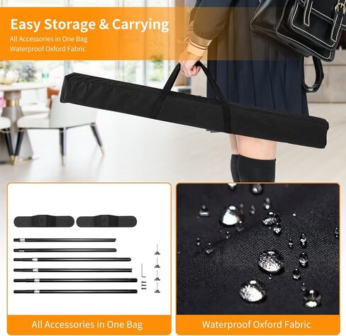 حامل لافتة خلفية FUDESY مقاس 10 × 8 قدم مع 14 قطعة من مشابك الخلفية in Kuwait