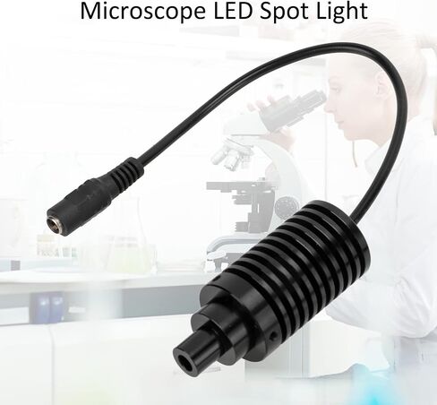 مجهر ضوء محوري مجهر بقعة ضوء سطوع قابل للتعديل مقاومة للاهتراء مجهر تبديد الحرارة LED بقعة ضوء AC100V ‑ 240V (Φ10mm US Standard) in Saudi Arabia