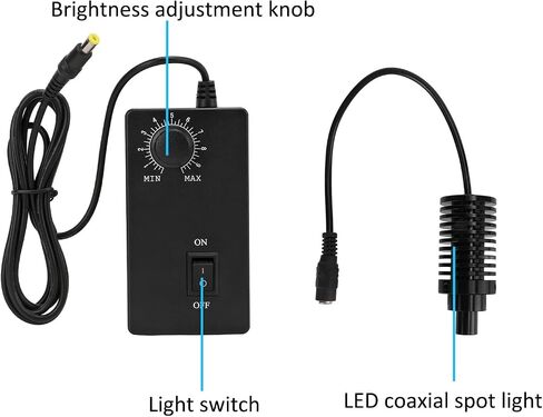 مجهر ضوء محوري مجهر بقعة ضوء سطوع قابل للتعديل مقاومة للاهتراء مجهر تبديد الحرارة LED بقعة ضوء AC100V ‑ 240V (Φ10mm US Standard) in Saudi Arabia