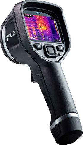 FLIR E8-XT - كاميرا محمولة تعمل بالأشعة تحت الحمراء، (320 × 240) وشاحن بطارية T198531 للكاميرات الحرارية E4، E5، E6، E8 in Kuwait