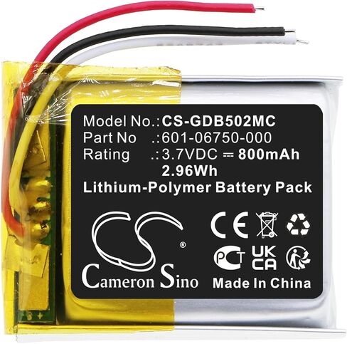 بطارية كاميرون سينو لـ GoPro CHDHS-101,CHDHS-501,Hero 4 Session,Hero 5 Session,HWMR1,HWPR1 P/N: 601-06750-000,601-06750-101,601-10257-000 800 مللي أمبير / 3.70 وات في الساعة ليثيوم بوليمر in Kuwait